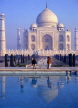 INDIA, Uttar Pradesh, Agra, The TAJ MAHAL and reflection, IND143JPL