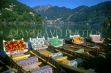 INDIA, Uttar Pradesh, NAINITAL, pleasure boats for hire on Lake Nainital, IND1278JPL