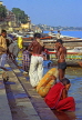 INDIA, Uttar Pradesh, VARANASI, pilgrims at River Ganges, IND601JPL