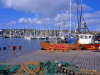 IRELAND, County Cork, KINSALE harbour, boats and pier, IRE521JPL