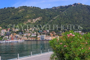 ITALY, Lombardy, COMO, Lake Como, lakeside view and promenade, ITL2179JPL