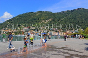 ITALY, Lombardy, COMO, Lake Como, lakeside view and promenade, ITL2180JPL