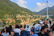 ITALY, Lombardy, LAKE COMO, people on cruise boat, ITL2294JPL