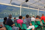 ITALY, Lombardy, LAKE COMO, people on cruise boat, ITL2296JPL