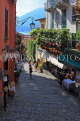 ITALY, Lombardy, Lake Como, BELLAGIO, narrow street, ITL2193JPL