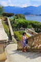 ITALY, Lombardy, Lake Como, TREMEZZO, Villa Carlotta, and lake view, ITL2254JPL