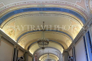 ITALY, Lombardy, Lake Como, TREMEZZO, Villa Carlotta, ornate ceiling, ITL2271JPL