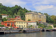 ITALY, Lombardy, Lake Como, TREMEZZO, lake front view and Grand Hotel, ITL2292JPL