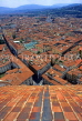 ITALY, Tuscany, FLORENCE, rooftops view from the Duomo, ITL58JPL