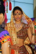 India, DEHLI, cultural dancer in traditionsl dress, IND1552JPL