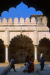 India, DELHI, Red Fort, interior arches, IND951JPL