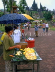 Indonesia, BALI, Besakih Temple site, fruit stall selling Jak fruit, BAL1018JPL
