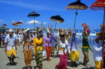Indonesia, BALI, Kuta Beach, Melasti Festival procession, BAL685JPL