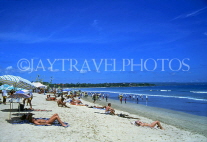 Indonesia, BALI, Kuta Beach and sunbathers, BAL672JPL