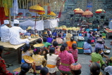 Indonesia, BALI, worshippers (in ritual dress) gathered at a village temple, BAL1278JPL