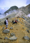 Indonesia, SUMATRA, Gunung Sabayak volcano site, and visitors, IND120JPL