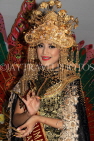 Indonesia, SUMATRA, cultural dancer in elaborate costume, headgear, INDS1283JPL