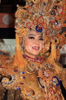 Indonesia, SUMATRA, cultural dancer in elaborate costume and headgear, INDS1290JPL