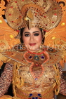 Indonesia, SUMATRA, cultural dancer in elaborate costume and headgear, INDS1292JPL