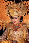 Indonesia, SUMATRA, cultural dancer in elaborate costume and headgear, INDS1293JPL
