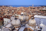 Italy, VENICE, St Mark's Basilica (San Marco) domes and city view, ITL1673JPL
