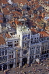 Italy, VENICE, St Mark's Square, Torre dell'Orologio (clock tower) and roof tops, ITL725JPL