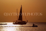 JAMAICA, Montego Bay, sunset and cruise boat, JM184JPL