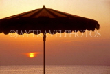 JAMAICA, Montego Bay, sunset and parasol, JM180JPL