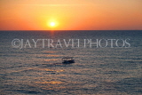 JAMAICA, Negril, sunset with boat, JM272JPL