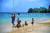 JAMAICA, Ocho Rios, beach, children playing, JM209JPL