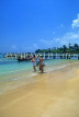 JAMAICA, Ocho Rios, beach and boat pier, JM139JPL