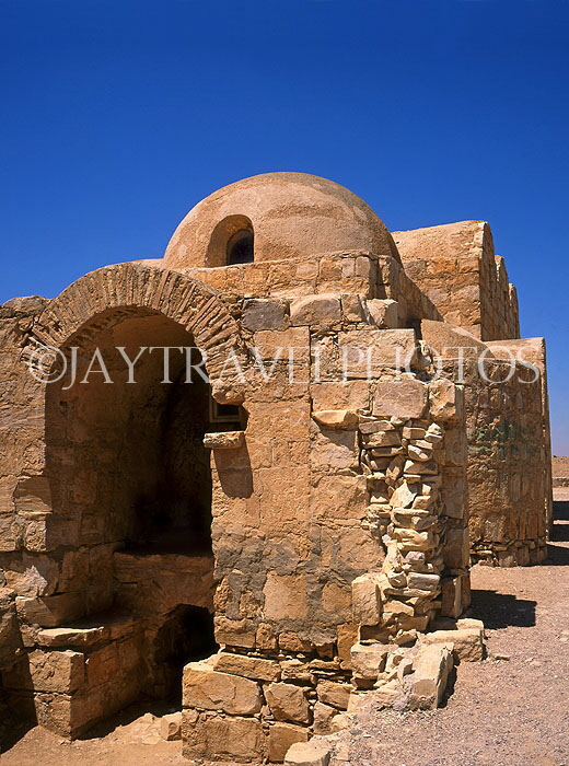 JORDAN, Amman, Qasr Amra, 12th century bath house, JOR230JPL