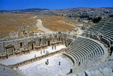 JORDAN, Jaresh, Roman city ruins, south amphitheatre, JOR118JPL