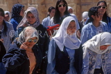 JORDAN, Wadi Rum, peopl in traditional attire, JOR70JPL