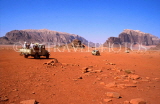 JORDAN, Wadi Rum, tour groups in jeeps, JOR146JPL
