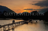 LAOS, Central Highlands, Vang Vieng, Mekong River, sunset, LAO117JPL