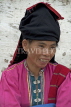 LAOS, Luang Prabang, Mekong River, market scene, Hmong woman, vendor, portrait, LAO124JPL