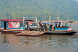 LAOS, Luang Prabang, Mekong River and ferry, LAO101JPL