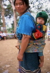 LAOS, Luang Prabang, hill tribe woman and child, LAO36JPL