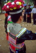 LAOS, Luang Prabang, hill tribe woman in traditional dress, at Ball Game festival, LAO29JPL