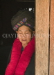 LAOS, Muang Singh, Yao woman in doorway of family home, LAO61JPL
