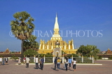 LAOS, Vientiane, Wat That Luang Temple, LAO111JPL