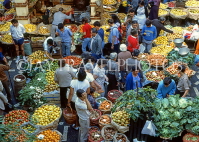 MADEIRA, Funchal Market, fruit and vegetable stalls, MAD1021JPL