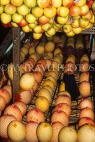 MADEIRA, Funchal Market, fruit stall, with apples and melons, MAD164JPL