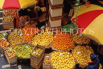 MADEIRA, Funchal Market, fruit stalls, MAD1050JPL