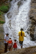 MALAYSIA, Cameron Highlands, waterfall and people, MSA694JPL