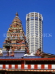 MALAYSIA, Penang, Komtar Tower and Hindu temple, old and new architecture, MSA518JPL