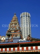 MALAYSIA, Penang, old and new architecture, Komtar Tower and Hindu temple, MSA429JPL