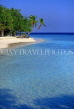 MALDIVE ISLANDS, seascape and island with coconut trees, MAL663JPL