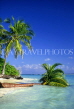 MALDIVE ISLANDS, seascape with fallen coconut tree, MAL686JPL